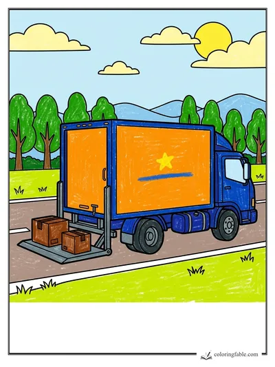 Colored example of this coloring page