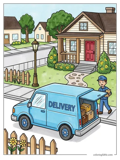 Colored example of this coloring page