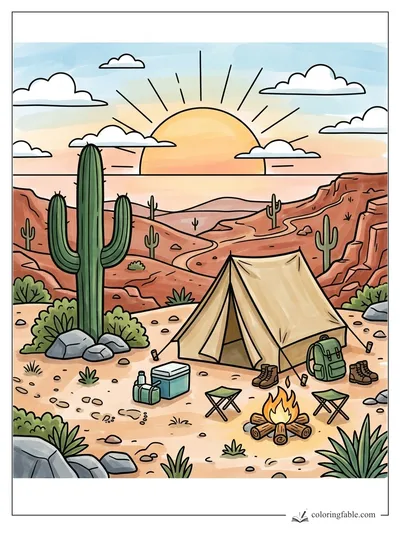 Colored example of this coloring page