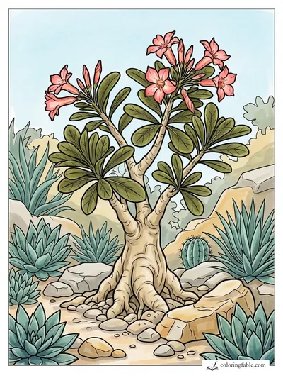 Colored example of this coloring page
