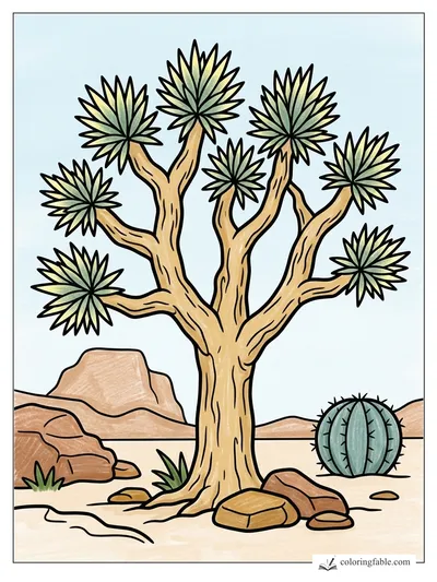 Colored example of this coloring page