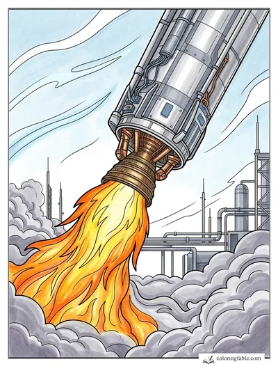 Colored example of this coloring page