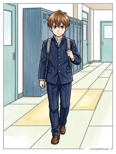 Colored example of this coloring page