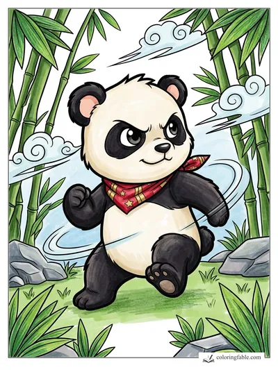Colored example of this coloring page