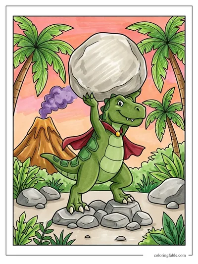 Colored example of this coloring page