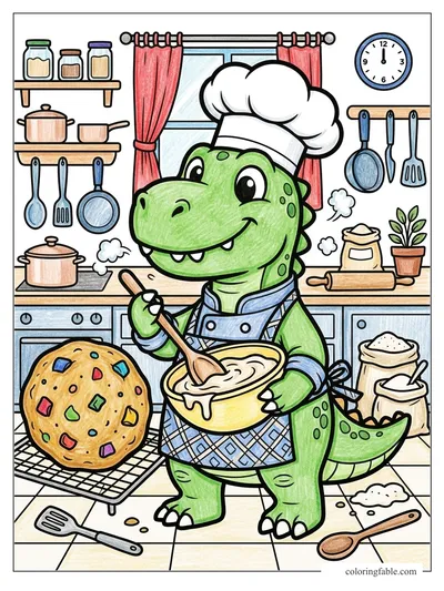 Colored example of this coloring page