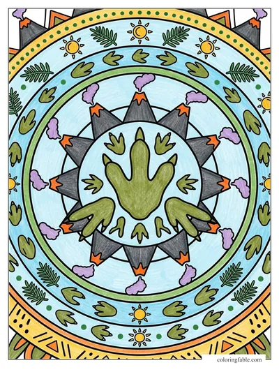 Colored example of this coloring page