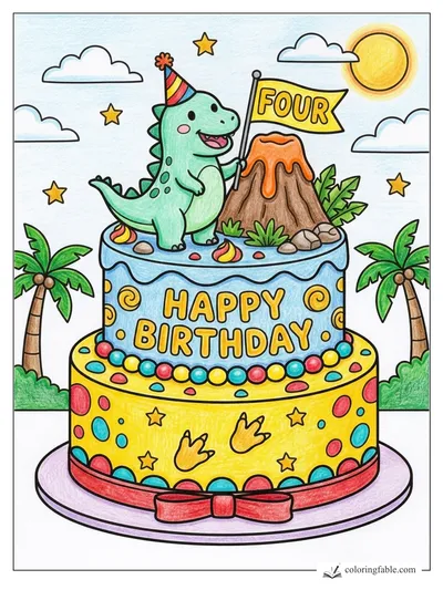 Colored example of this coloring page