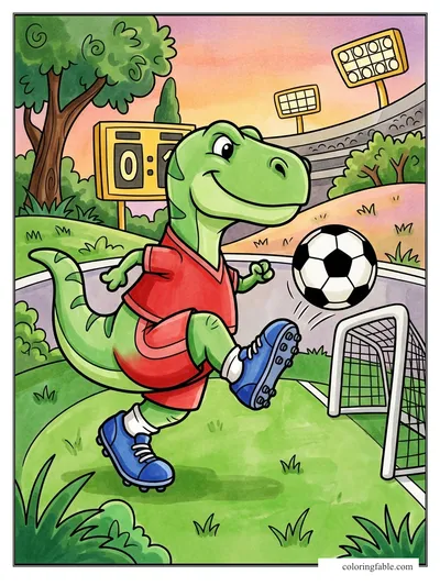 Colored example of this coloring page