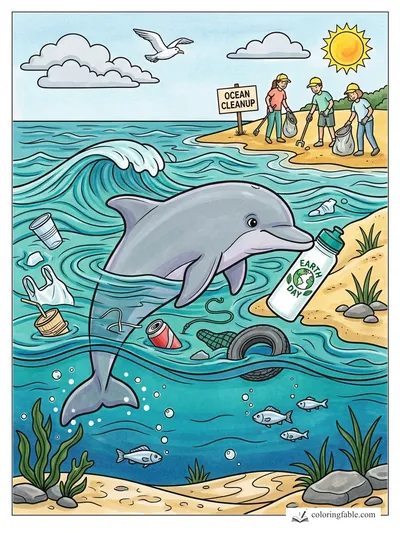 Colored example of this coloring page
