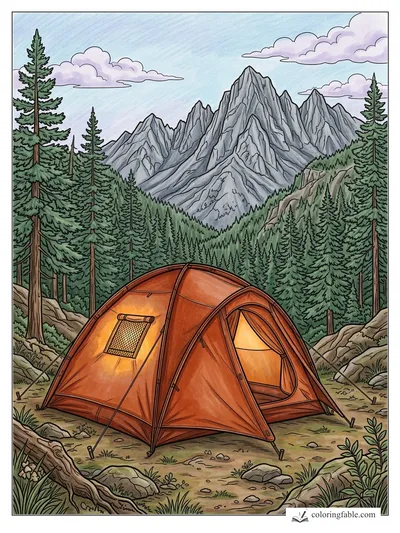 Colored example of this coloring page