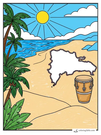 Colored example of this coloring page