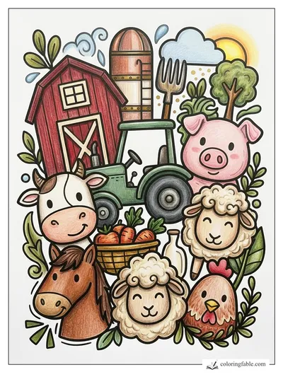 Colored example of this coloring page