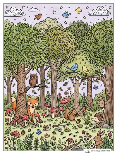 Colored example of this coloring page