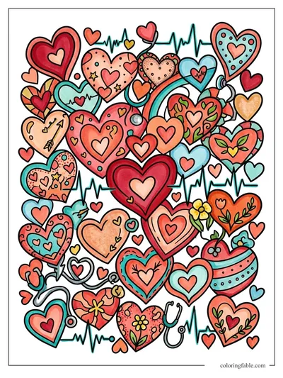 Colored example of this coloring page