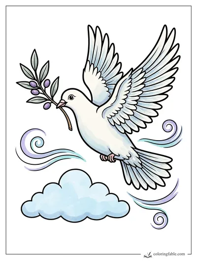 Colored example of this coloring page
