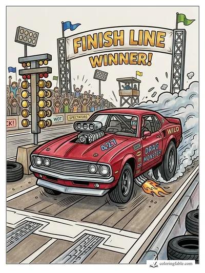 Colored example of this coloring page