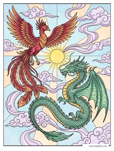 Colored example of this coloring page