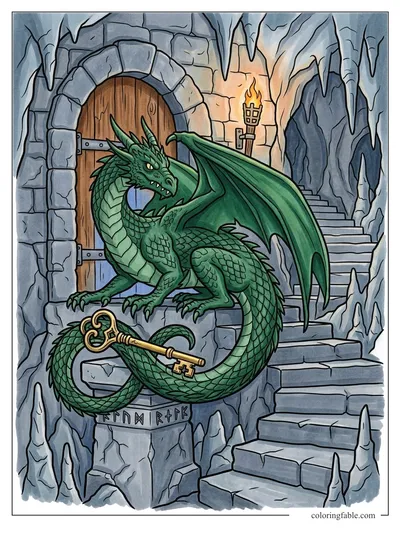 Colored example of this coloring page