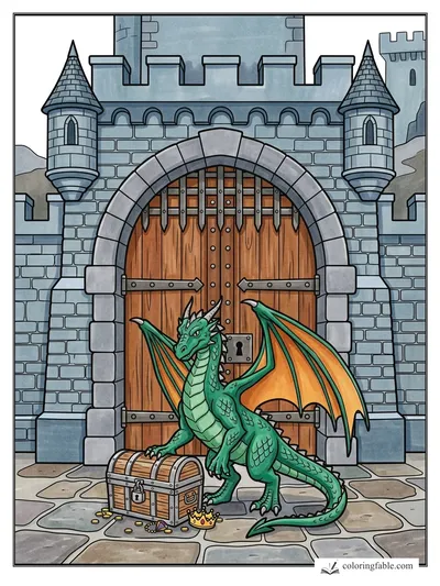 Colored example of this coloring page