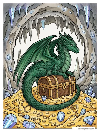 Colored example of this coloring page