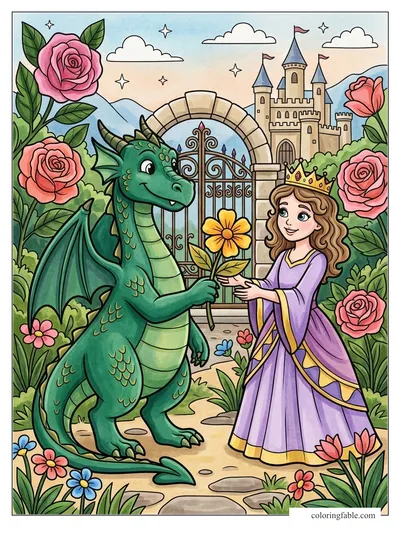 Colored example of this coloring page