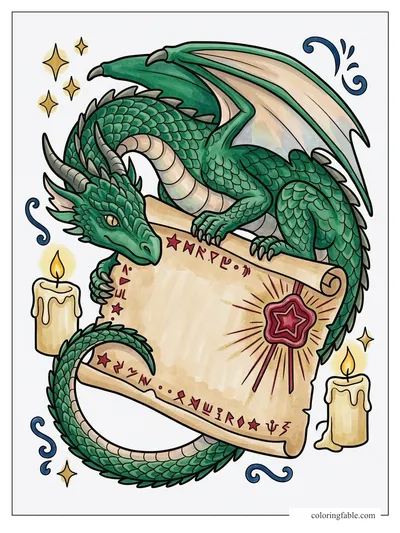 Colored example of this coloring page