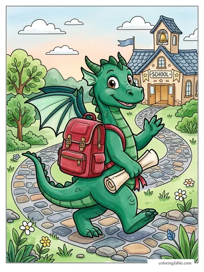Colored example of this coloring page