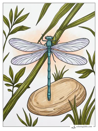 Colored example of this coloring page
