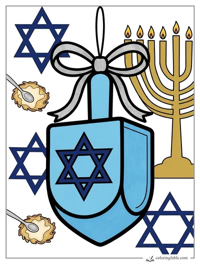 Colored example of this coloring page