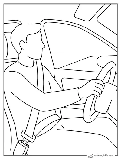 Car coloring pages — sample drawing