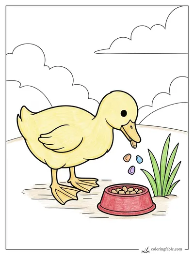 Colored example of this coloring page