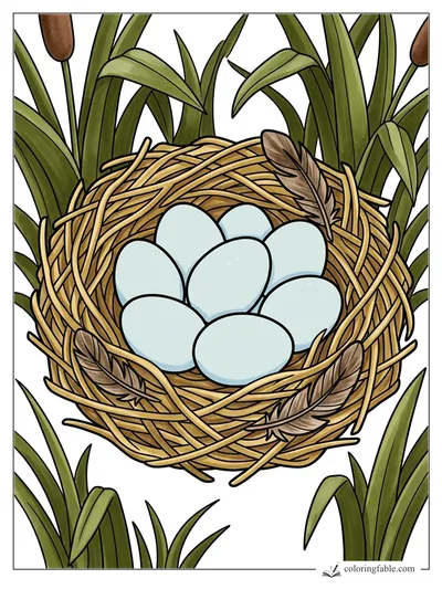 Colored example of this coloring page