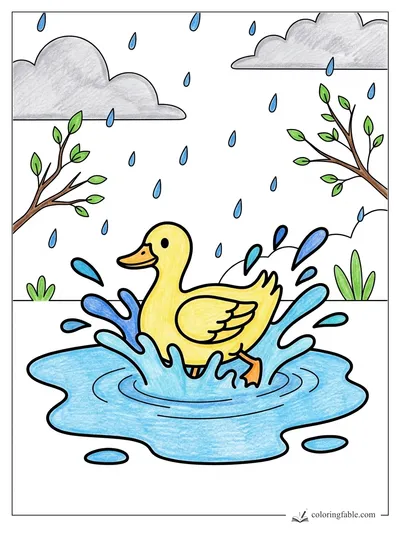 Colored example of this coloring page