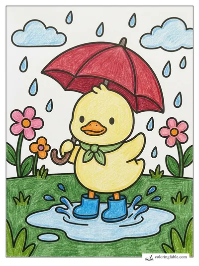Colored example of this coloring page