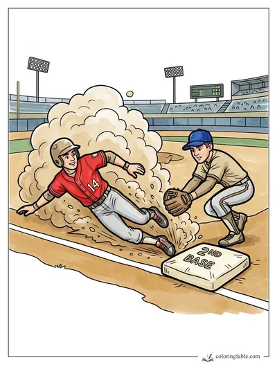 Colored example of this coloring page