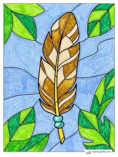Colored example of this coloring page