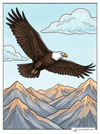 Colored example of this coloring page