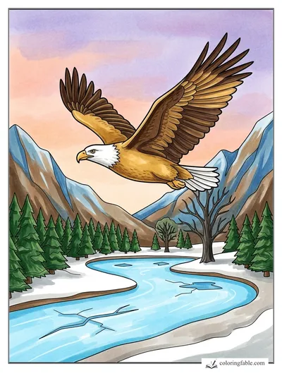 Colored example of this coloring page