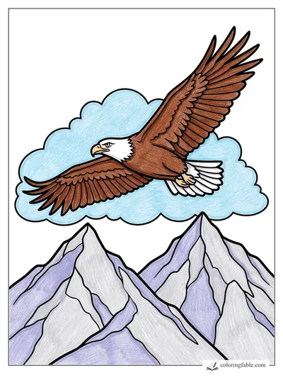 Colored example of this coloring page