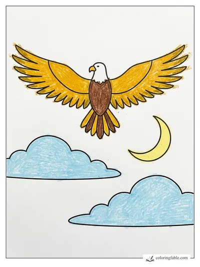 Colored example of this coloring page