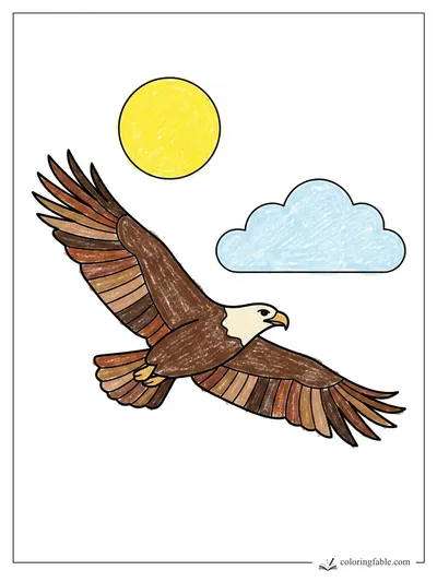 Colored example of this coloring page