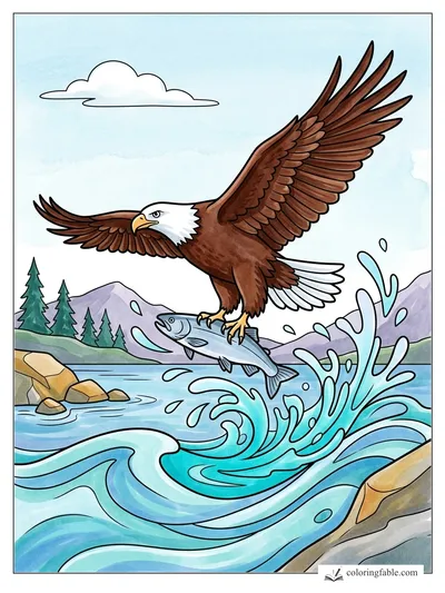 Colored example of this coloring page
