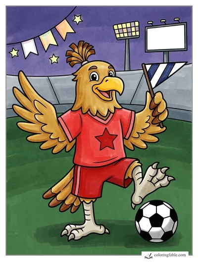 Colored example of this coloring page