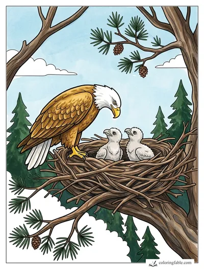 Colored example of this coloring page