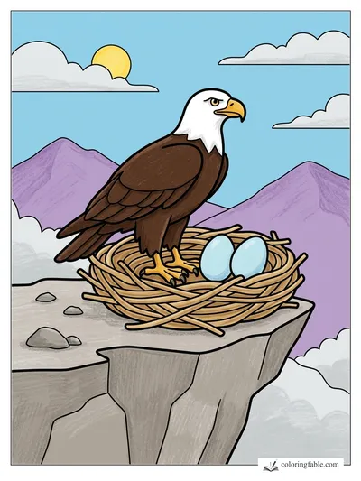 Colored example of this coloring page