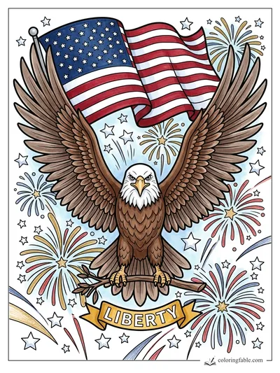 Colored example of this coloring page