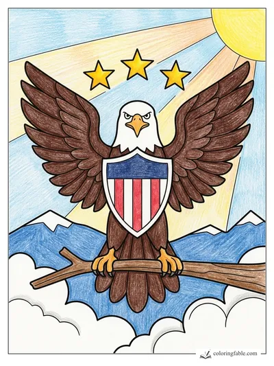 Colored example of this coloring page