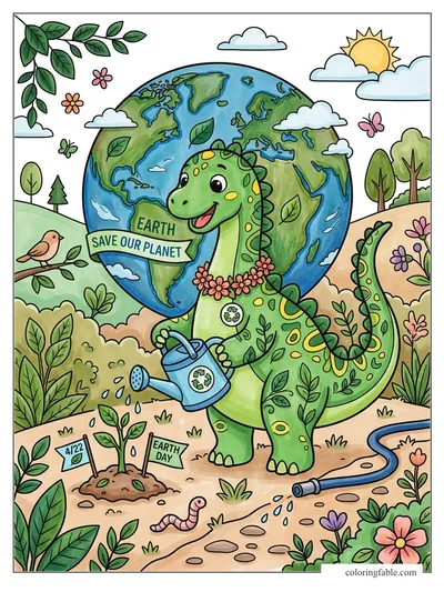 Colored example of this coloring page