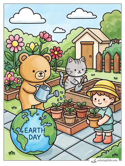 Colored example of this coloring page